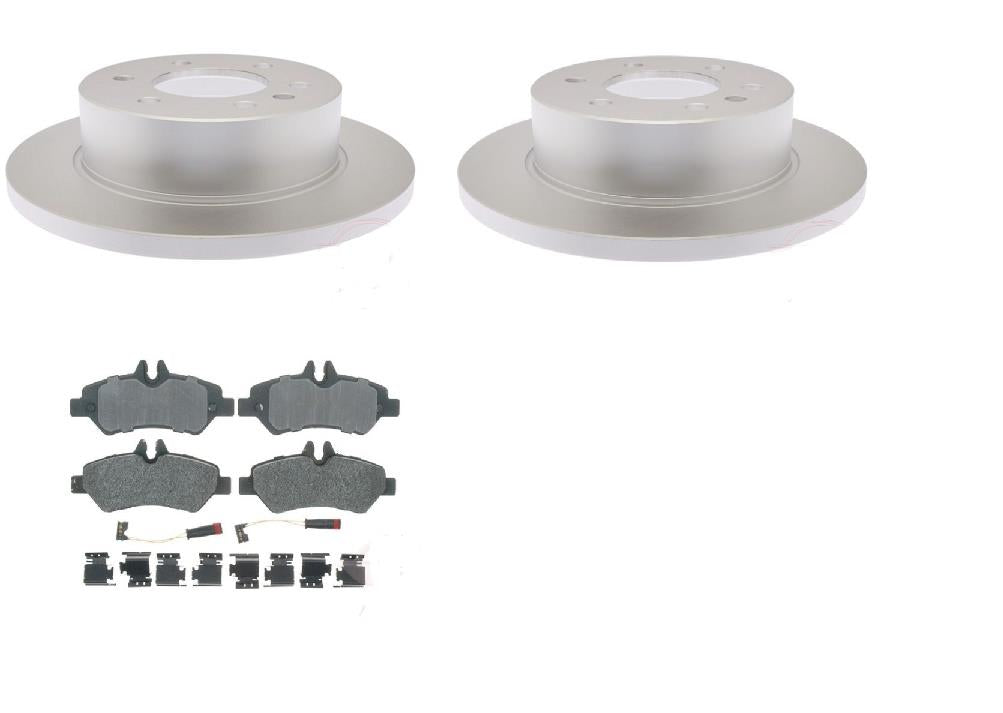 REAR Brake Pad Rotor E brake shoe hardware Fits 2007-2018 Sprinter 2500 3500 SRW