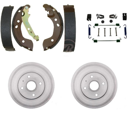 Brake Shoe Drum with Spring kit Fits Nissan Versa & Versa Note 1.6 engine REAR