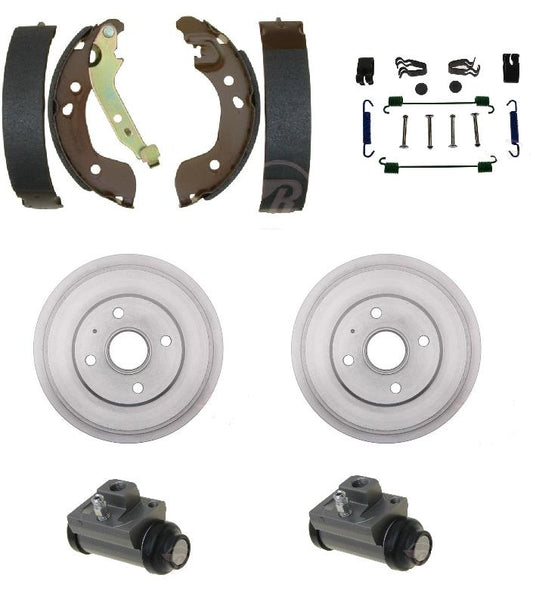 Brake Shoe Drum wheel cylinder Spring kit Fit Nissan Versa Versa Note 1.6 eng