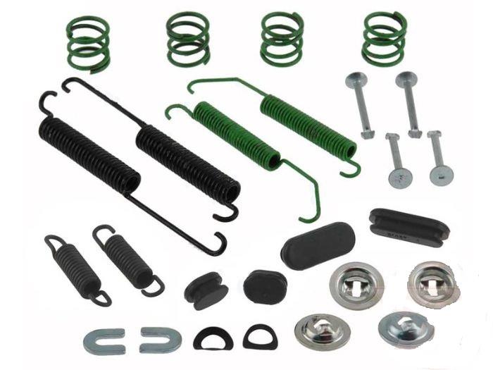 Ceramic pads Rotors Brake Shoe Drum spring kit fits 2007-2014 Cube Sentra Versa