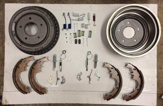 Chrysler Dodge Plymouth Mini Van 1996-2000 brake shoes hardware & drums