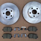 Front brake kit Ceramic pads rotor & hardware Fits Cube Sentra & Versa 2007-2014