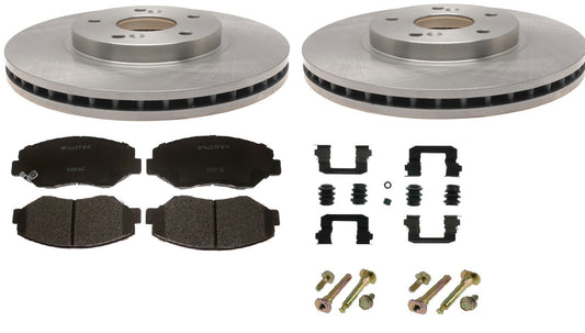 Brake Pad Rotor kit Fits Pathfinder 1996 1997 1998 includes pads hardware