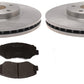 Jeep Liberty Rotor & Brake Pad kit 2003-2007 w/ ceramic pads and hardware REAR