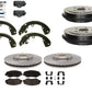 Corolla Prizm 1993-1997 Brake Disc Rotors Pads Drums Shoes Cylinders Springs