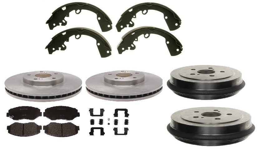Equinox 05-06 Torrent 02-07 Vue Front Disc & Rear Brake Drums & Shoes