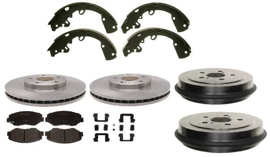 Equinox 05-06 Torrent 02-07 Vue Front Disc & Rear Brake Drums & Shoes