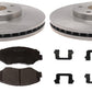 Jeep Liberty Rotor & Brake Pad kit 2003-2007 w/ ceramic pads and hardware REAR
