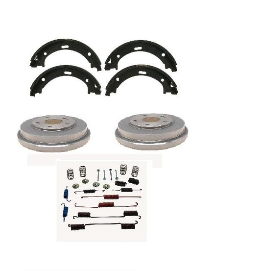 Brake Shoes Drums with Wheel Bearings Brake Hardware Ford Focus  2000-2008 Rear