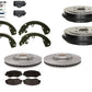 Front Rotor Pad Rear Drum & Shoe Wheel Cylinder Springs Fit Dodge Neon 2000-2005