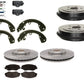 Front Rotor Pad Rear Drum & Shoe Wheel Cylinder Springs Fit Dodge Neon 2000-2005
