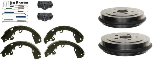 Brake Drum Shoes Wheel cylinder Springs Ford Focus 2009-2011 includes bearing