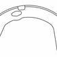 Parking brake shoe and spring kit fits Sonata and Optima 2011-2015 also Azera