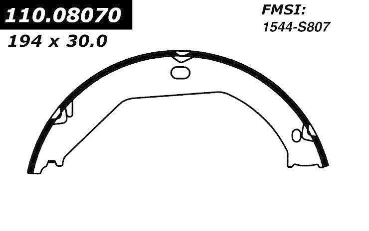 Jeep Grand Cherokee Parking brake shoe and spring kit 1999-2004