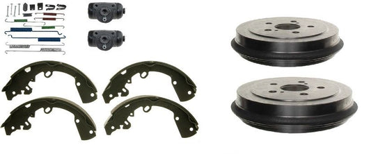 Brake Drum Shoes Wheel Cylinders and Spring Kit Saturn SC SL SE series 1991-2002