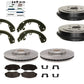 Brake Pads Rotors Shoe Drums and Spring Kit Saturn SC SL SE series 1991-2002