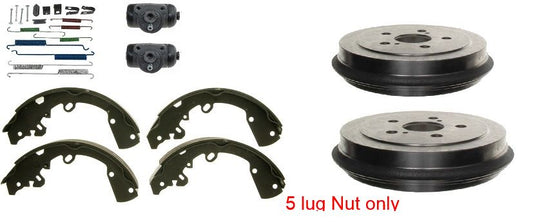 Brake Drum shoes Wheel cylinder spring kit fits 2005-2015 Toyota Tacoma 5 LUG
