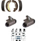 Brake Kit front & rear pad rotor shoe drum cyl fits Sentra 2013 - 2019