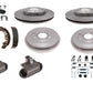 Brake Kit front & rear pad rotor shoe drum cyl fits Sentra 2013 - 2019