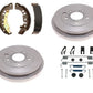 Brake Kit Ceramic Pad shoe drum rotor fits Nissan Sentra 2002-2006 Front & Rear