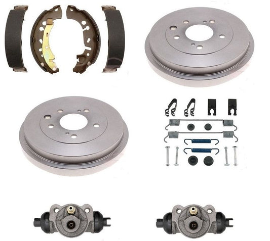 Brake shoe kit drums wheel cylinders springs fits Civic 2006-2015 DX & LX