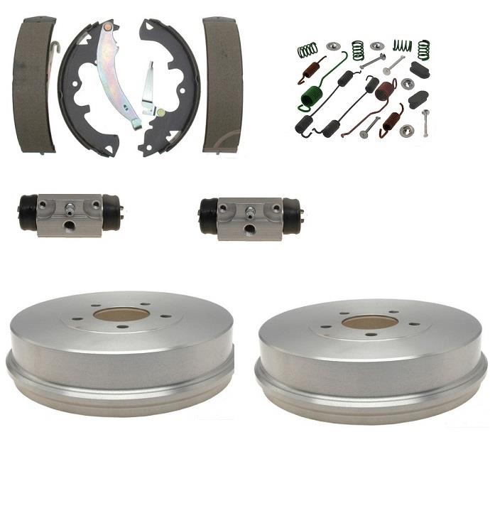 Brake Drum Shoes Wheel Cyl Spring Kit Fits Ford Escape Mercury Mariner 2008-2012