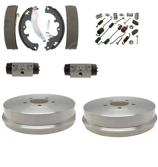 Brake Drum Shoes Wheel Cyl Spring Kit Fits Ford Escape Mercury Mariner 2008-2012