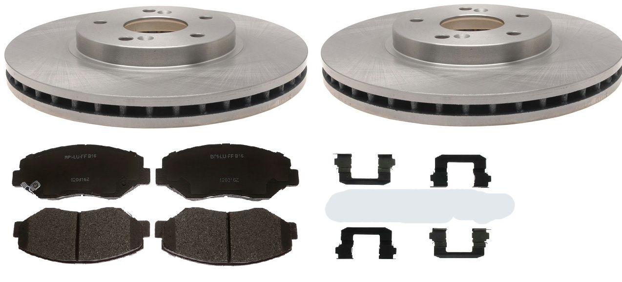 Disc brake Rotor kit 2009-2014 REAR  pads rotors hardware fits Outback Forester