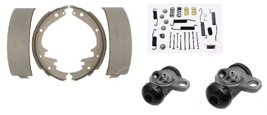 Brake shoe with wheel cylinder & spring kit Chevrolet Full Size front 1959-1964