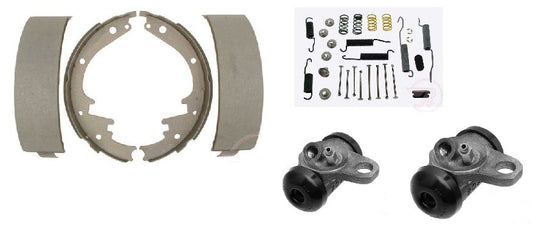 Brake shoe with wheel cylinder & spring kit Chevrolet Full Size front 1959-1964
