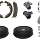 Brake shoe drums cylinders hardware Chevy 1/2 ton truck 1964-1970 REAR 11 x 2