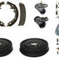 Brake shoe drums cylinders hardware Chevy 1/2 ton truck 1964-1970 REAR 11 x 2