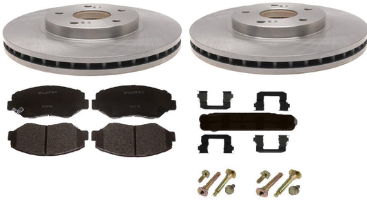 Disc Brake Pad Rotor Kit Honda Pilot 2003-2008 REAR CERAMIC Pads Rotors Hardware