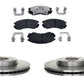 Disc brake Rotor Ceramic Pads Fits Hyundai Sonata Tucson Kia Sportage FRONT