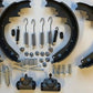 Brake Shoe kit springs and cylinders Fit Chevrolet Bel Air 1955-1959 FRONT