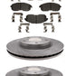 Disc brake Rotor Ceramic Pads & Hardware Fit Nissan JUKE 2011-2017 FRONT