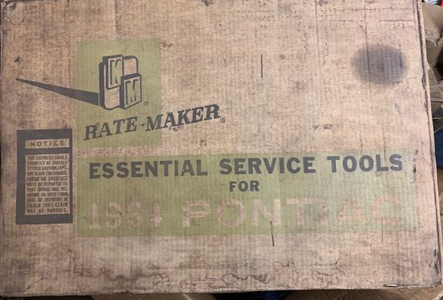 Kent Moore KM Rate Maker Essential Service Tools 1964 Pontiac dealer tool set