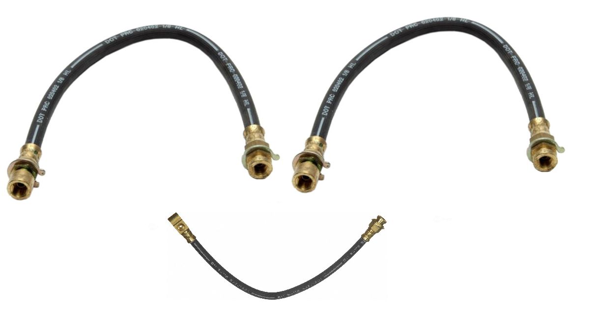 Brake hose set 3 hoses Fit International Scout  1971 1972 1973 Made in USA