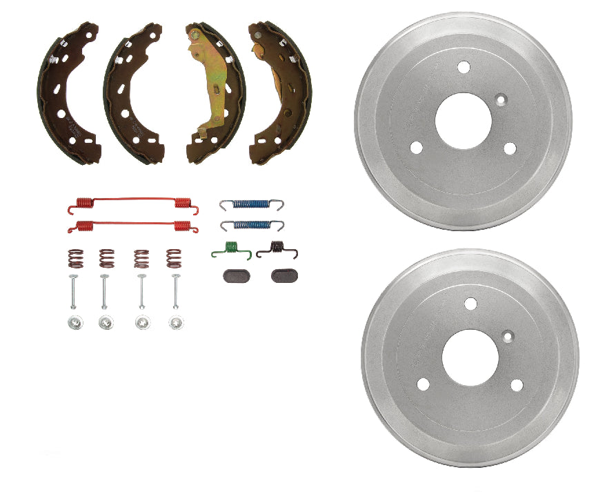 Brake Shoe Kit Drums and spring kit Smart Car Fortwo 2008-2015 REAR