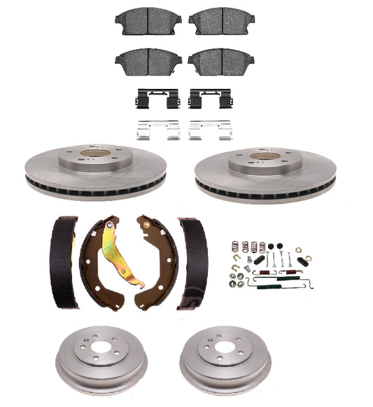 Brake Pad Rotor shoe Drum spring kit Fits Chevrolet Trax 2012-2017