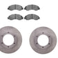 Disc brake pad and rotor kit Fits 1994-2010 Nissan UD Model 1400 FRONT