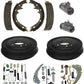 Brake shoe drums cylinders hardware Chevrolet K-10 1964-1970 FRONT 11 x 2