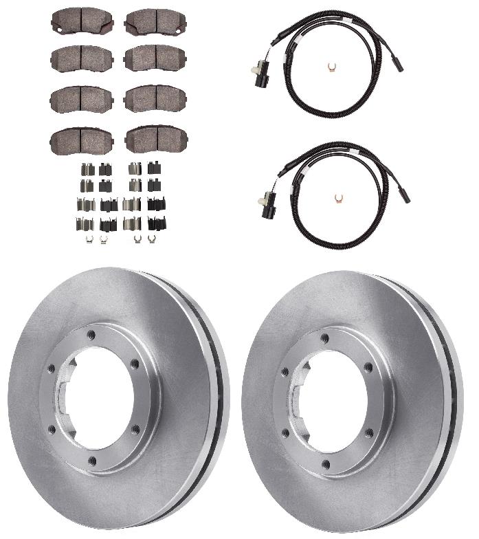 Disc brake pad rotor sensor kit Fits Mitsubishi Fuso FE145 FG150 2005-2011 FRONT