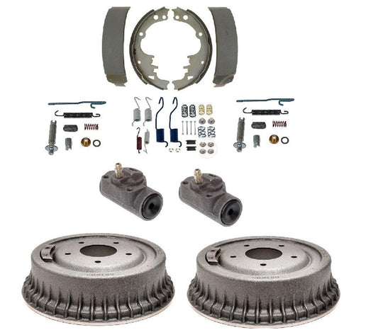 65-75 GM Rear Drums Shoes Hardware Wheel Cylinder Brake Rebuild Kit Set