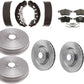 Brake shoe Drum brake pad and Rotors Fits RAM Pro Master City Van 2015-2022