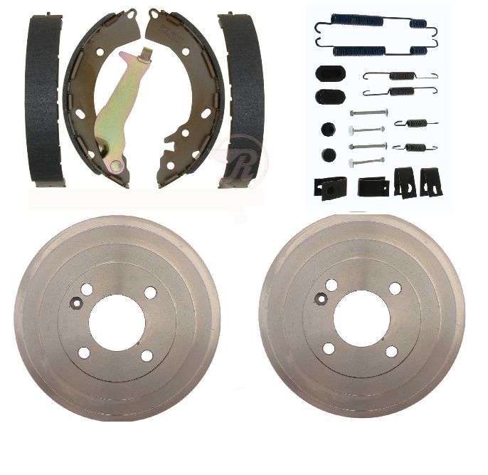 Rear brake shoes Drums and spring kit Fits Hyundai Accent 2013-2021 plus Kia Rio