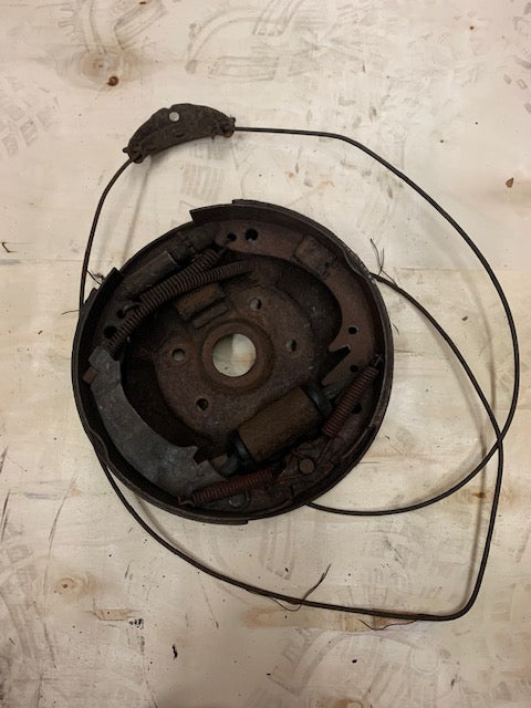 Brake backing plate with shoes and hardware Rambler 1959 1960 1961 REAR 9 x 2