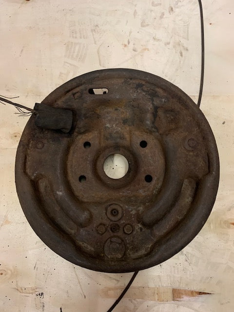 Brake backing plate with shoes and hardware Rambler 1959 1960 1961 REAR 9 x 2