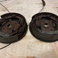 Brake backing plate with shoes and hardware Rambler 1959 1960 1961 REAR 9 x 2