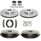 Rotor Drum Ceramic Pad Brak shoes fits 2003-2008 Toyota Corolla Made in USA only